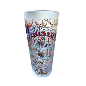 catstudio Houston 6" Graphic Drinking Glass